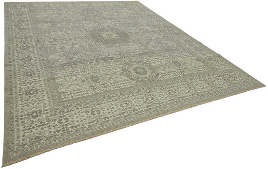 10x12 Hand-Knotted Wool Oushak Rug - 47827
