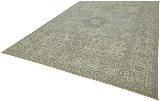 10x12 Hand-Knotted Wool Oushak Rug - 47827