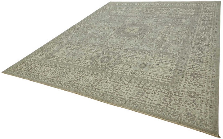 10x12 Hand-Knotted Wool Oushak Rug - 47827