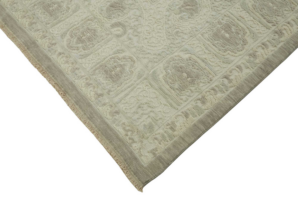 10x12 Hand-Knotted Wool Oushak Rug - 47829