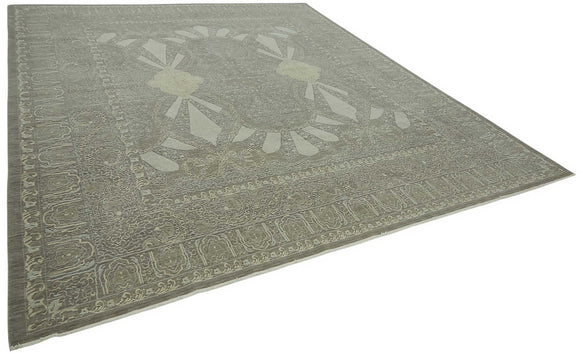10x12 Hand-Knotted Wool Oushak Rug - 47831