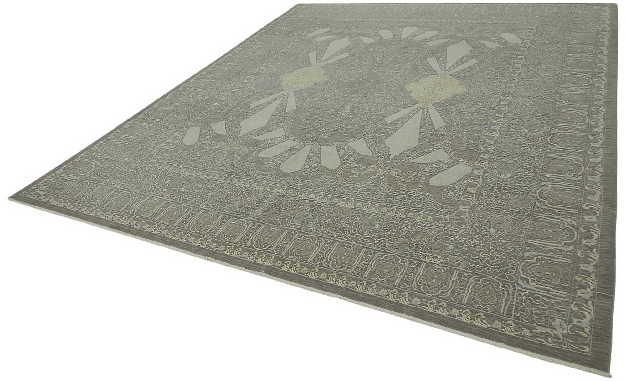 10x12 Hand-Knotted Wool Oushak Rug - 47831