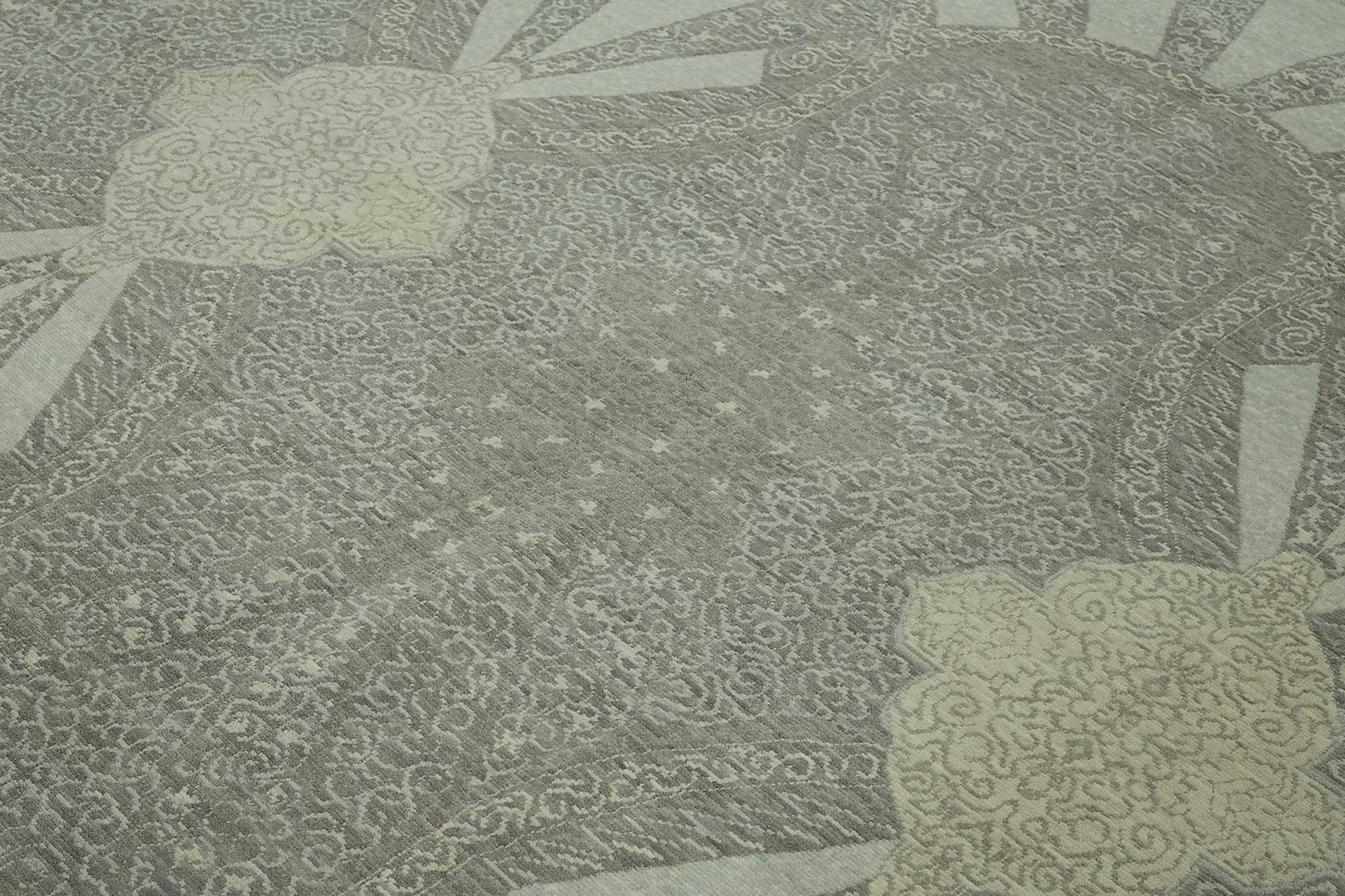 10x12 Hand-Knotted Wool Oushak Rug - 47831