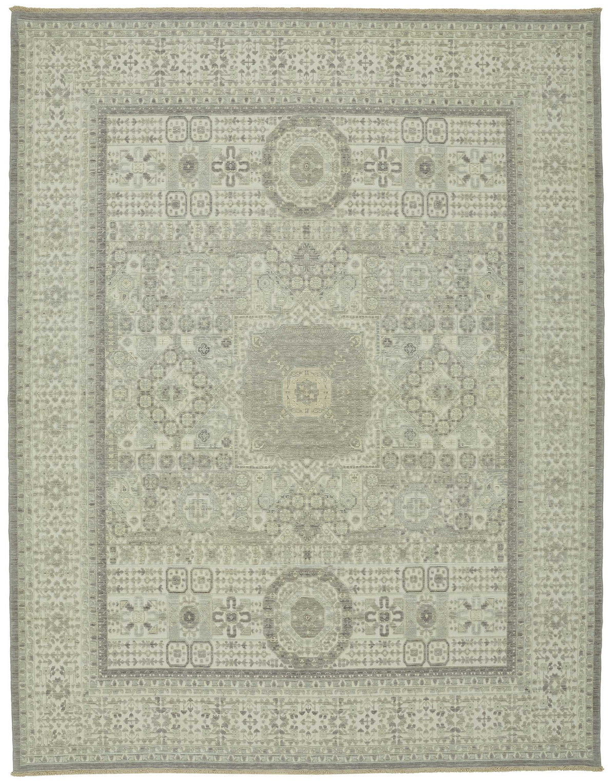 10x12 Hand-Knotted Wool Oushak Rug - 47832