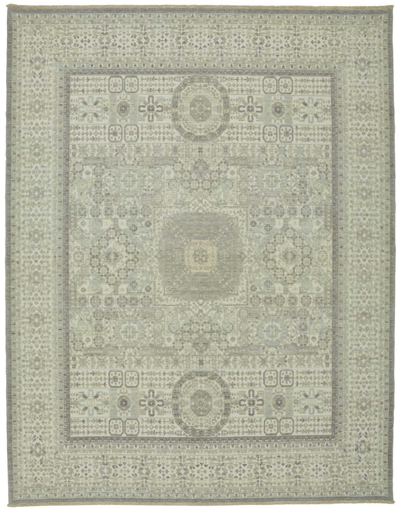 10x12 Hand-Knotted Wool Oushak Rug - 47832