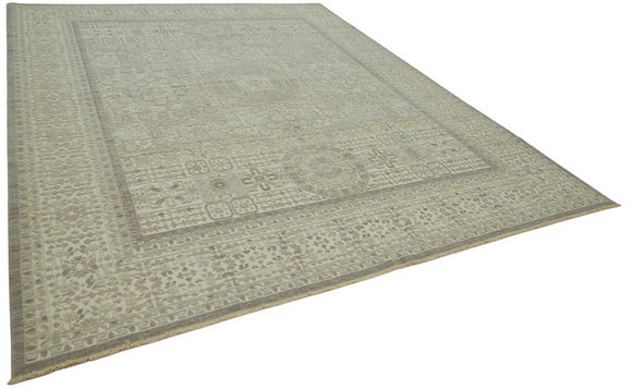 10x12 Hand-Knotted Wool Oushak Rug - 47832