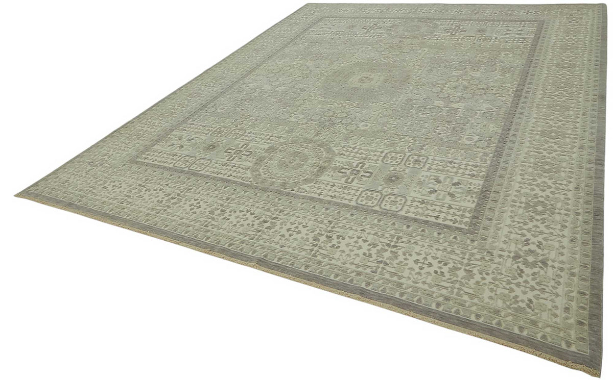 10x12 Hand-Knotted Wool Oushak Rug - 47832