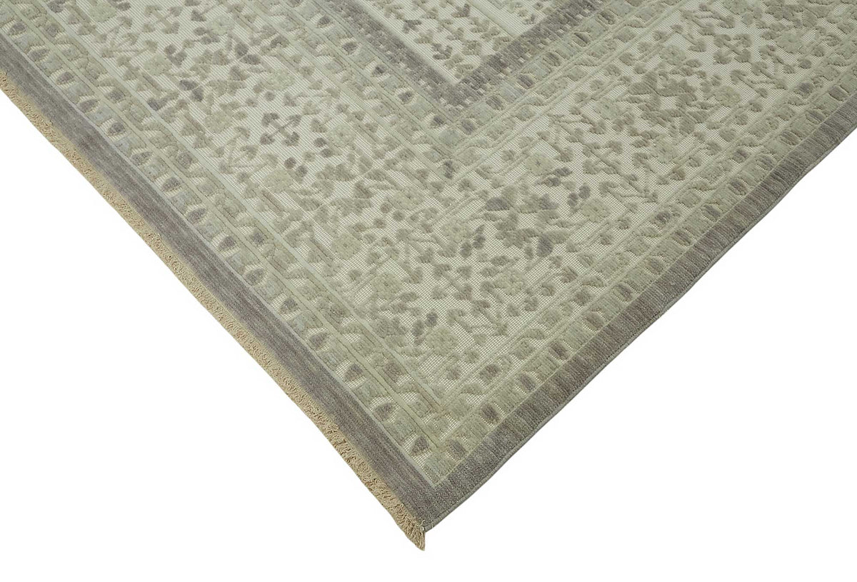 10x12 Hand-Knotted Wool Oushak Rug - 47832