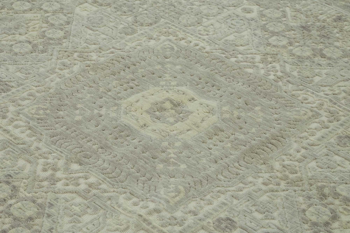 10x12 Hand-Knotted Wool Oushak Rug - 47832