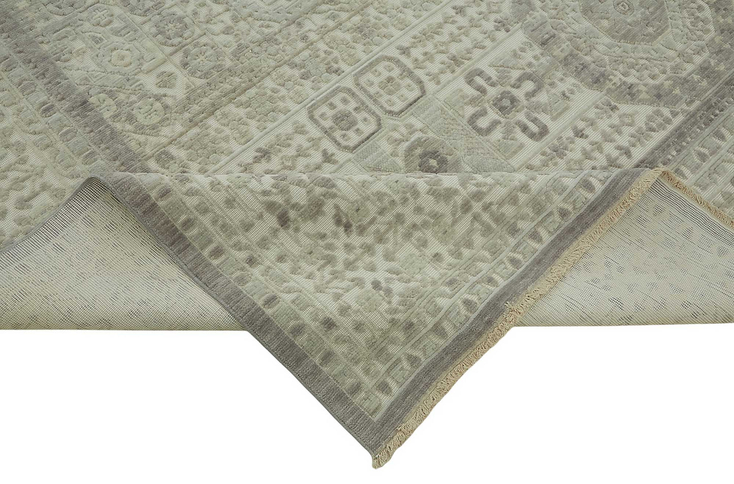 10x12 Hand-Knotted Wool Oushak Rug - 47832