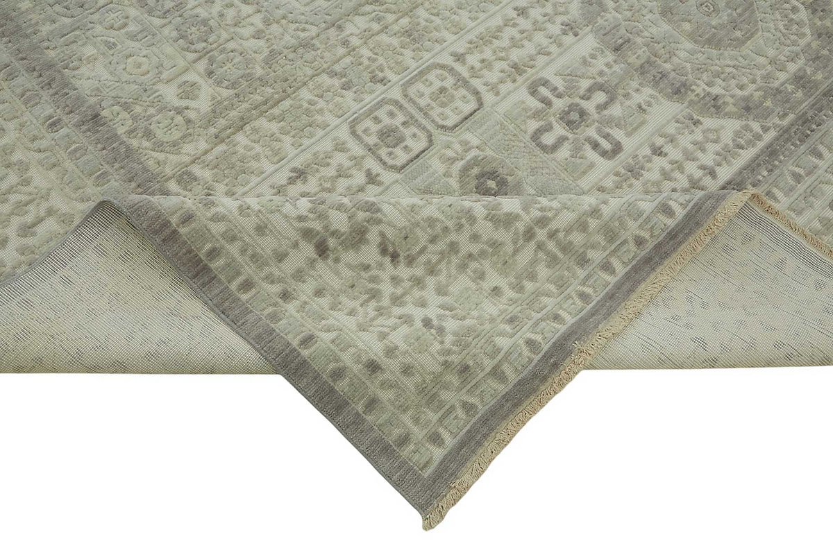10x12 Hand-Knotted Wool Oushak Rug - 47832