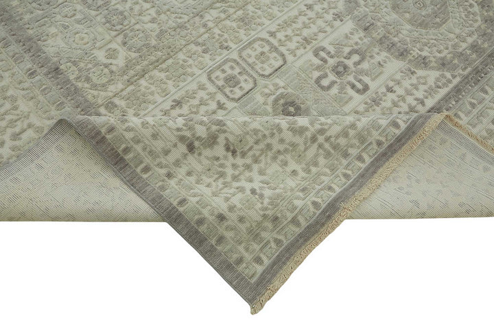 10x12 Hand-Knotted Wool Oushak Rug - 47832