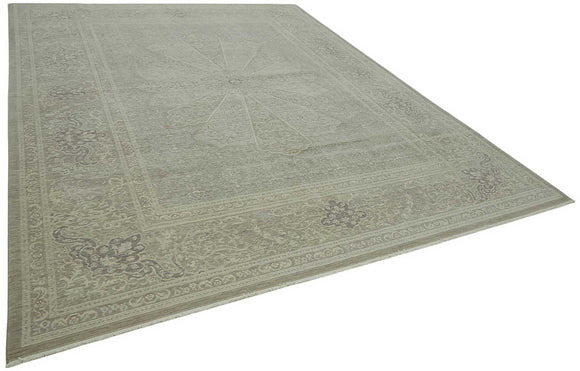9x12 Hand-Knotted Wool Oushak Rug - 47833