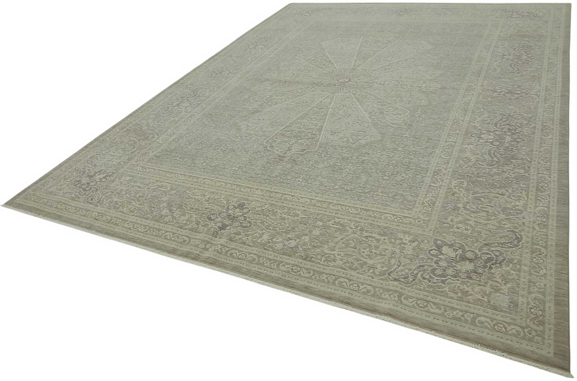 9x12 Hand-Knotted Wool Oushak Rug - 47833