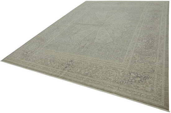 9x12 Hand-Knotted Wool Oushak Rug - 47833