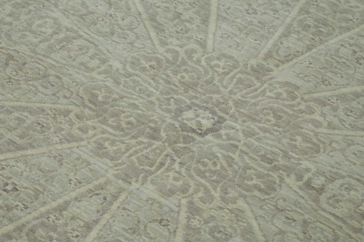 9x12 Hand-Knotted Wool Oushak Rug - 47833