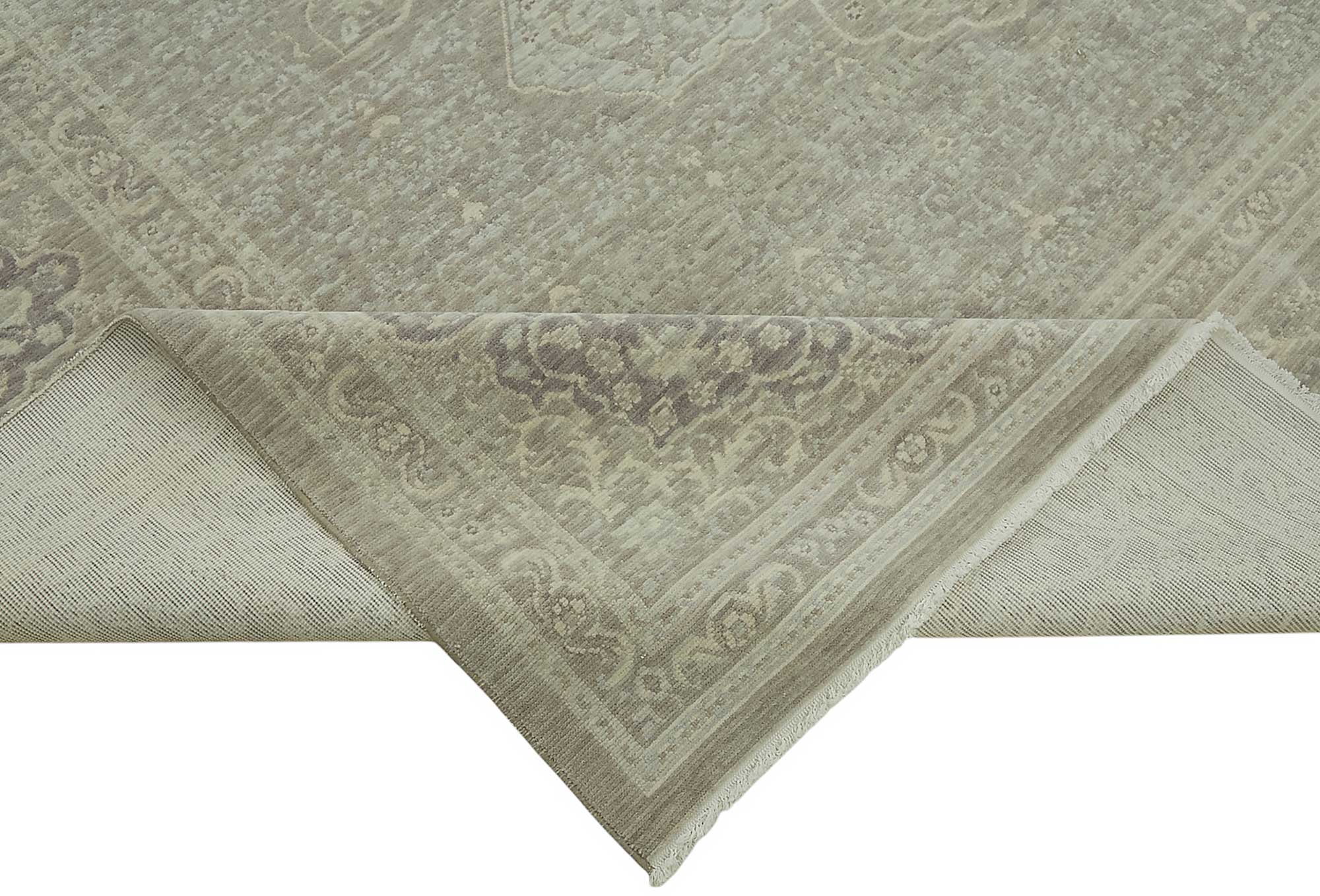 9x12 Hand-Knotted Wool Oushak Rug - 47833