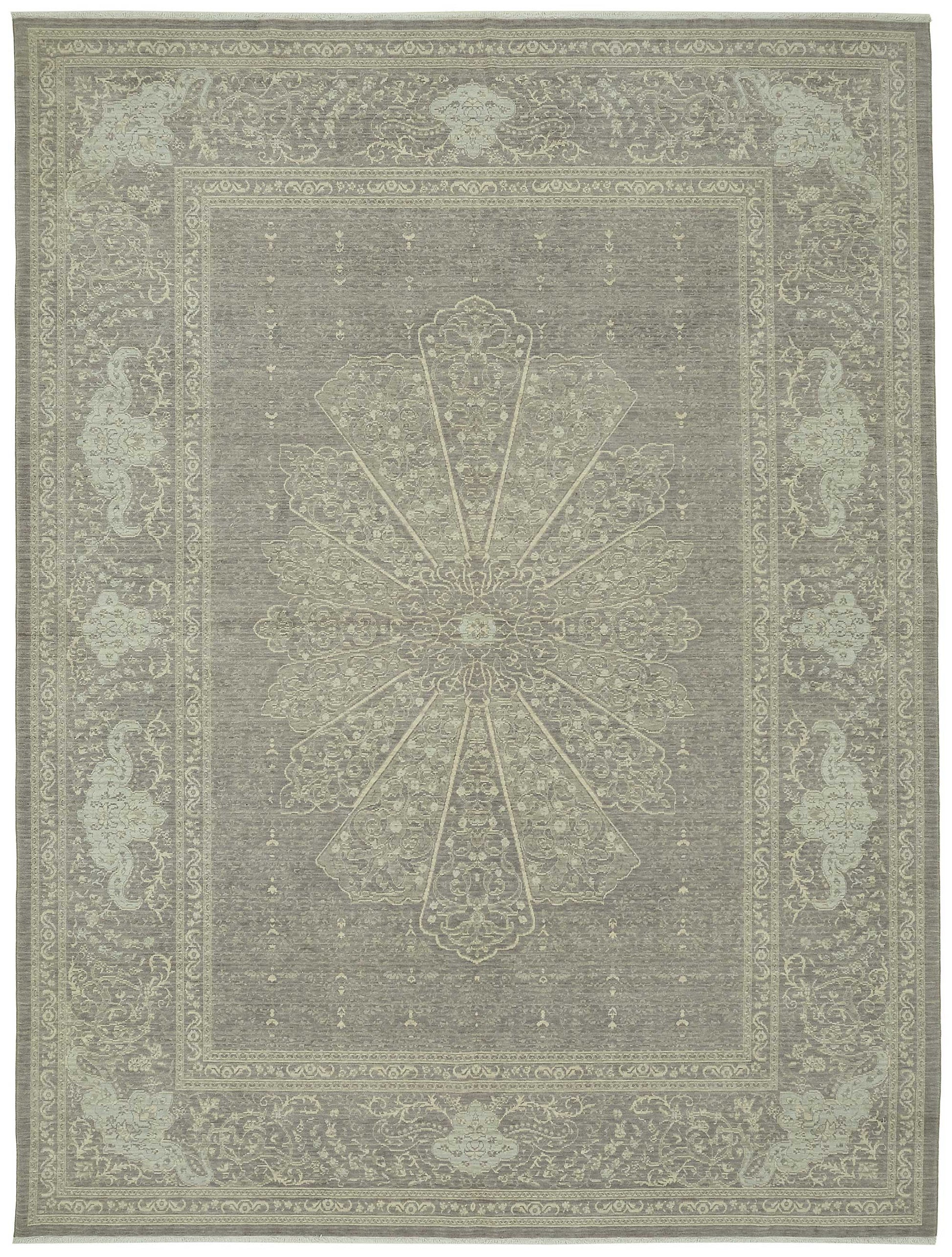 9x12 Hand-Knotted Wool Oushak Rug - 47834