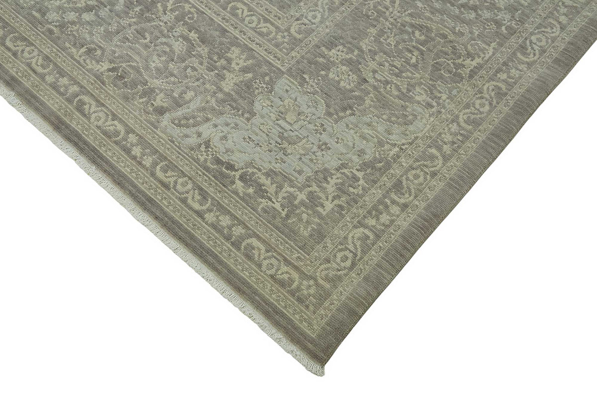 9x12 Hand-Knotted Wool Oushak Rug - 47834