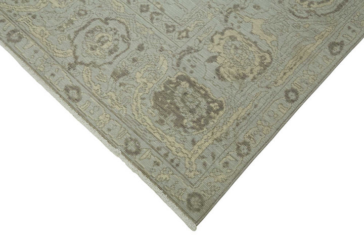 10x12 Hand-Knotted Wool Oushak Rug - 47835