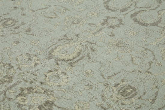 10x12 Hand-Knotted Wool Oushak Rug - 47835