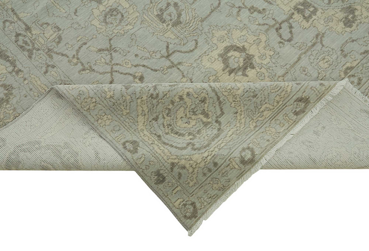 10x12 Hand-Knotted Wool Oushak Rug - 47835