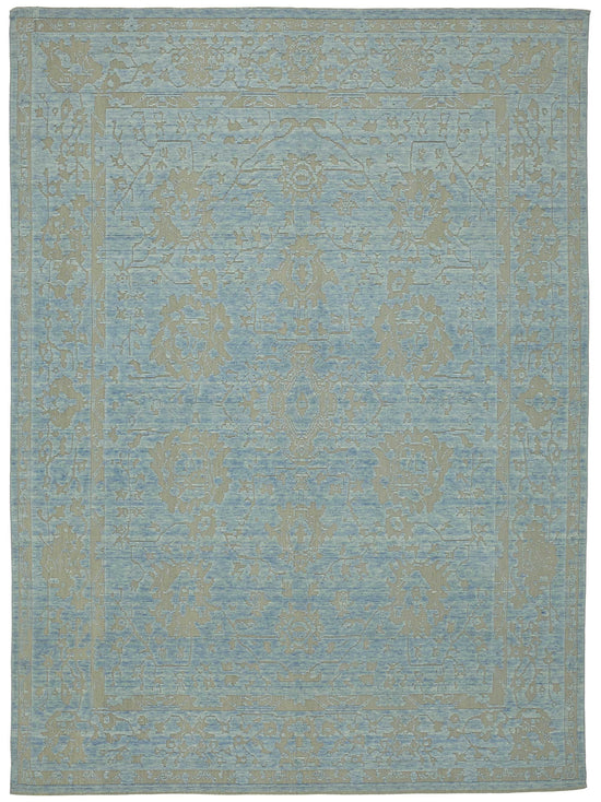 9x12 Hand-Knotted Wool Oushak Rug - 47836