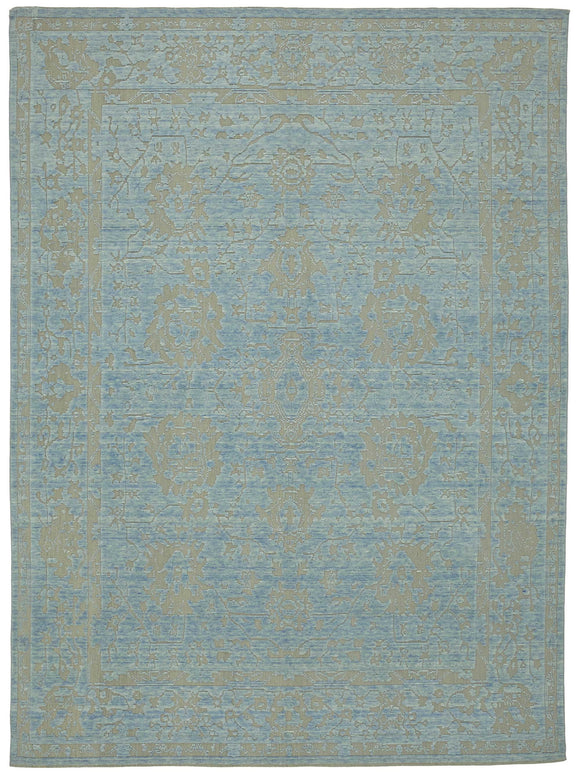 9x12 Hand-Knotted Wool Oushak Rug - 47836