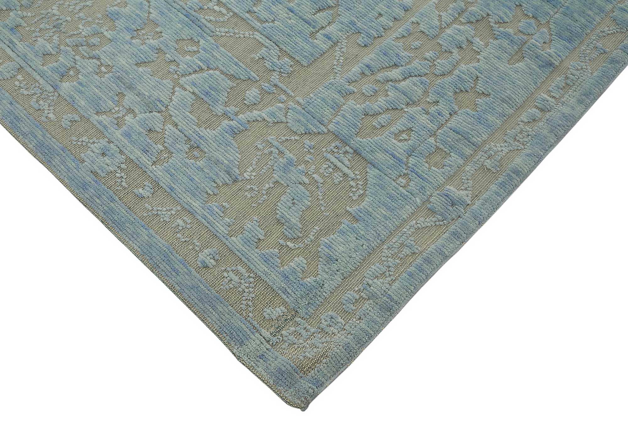 9x12 Hand-Knotted Wool Oushak Rug - 47836