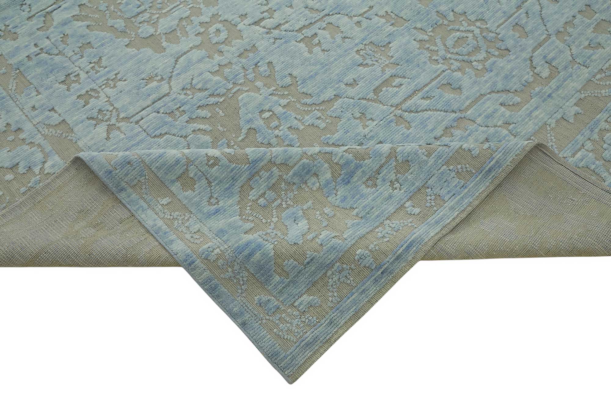 9x12 Hand-Knotted Wool Oushak Rug - 47836