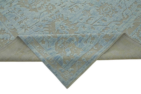 9x12 Hand-Knotted Wool Oushak Rug - 47836