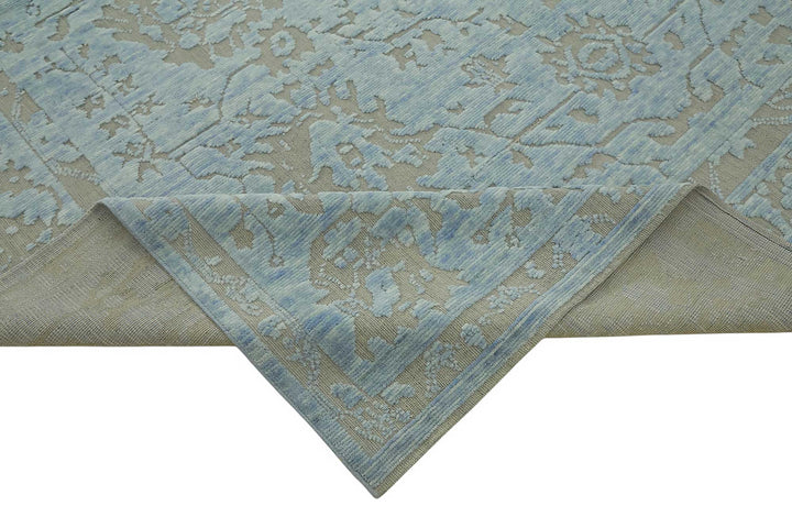 9x12 Hand-Knotted Wool Oushak Rug - 47836