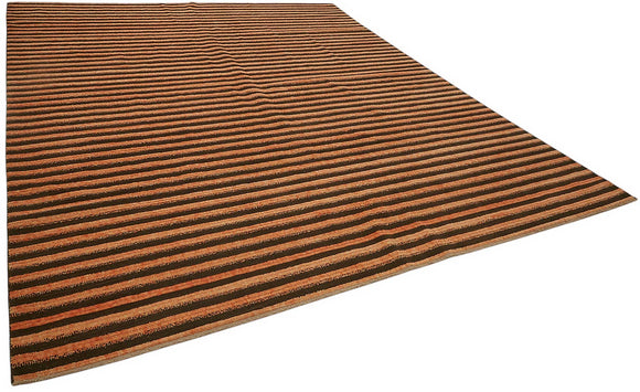 10x12 Hand-Knotted Wool Oushak Rug - 47838