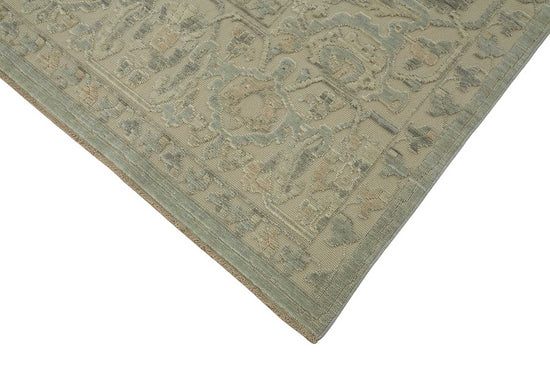 9x11 Hand-Knotted Wool Oushak Rug - 47839