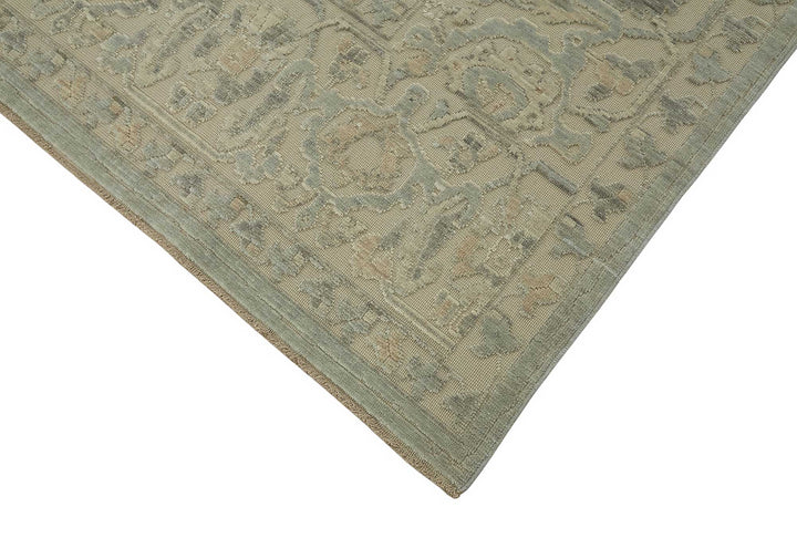 9x11 Hand-Knotted Wool Oushak Rug - 47839