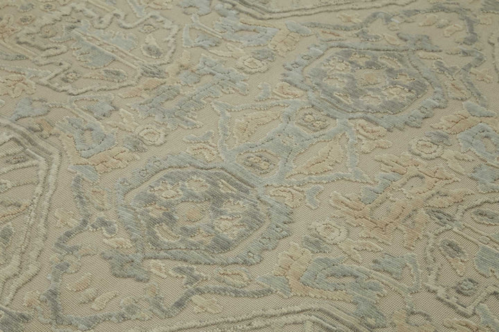 9x11 Hand-Knotted Wool Oushak Rug - 47839