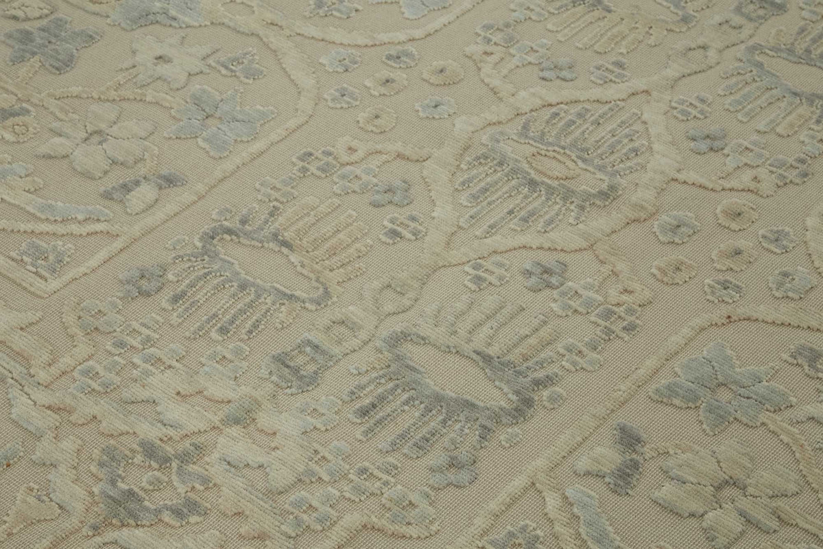 9x11 Hand-Knotted Wool Oushak Rug - 47840