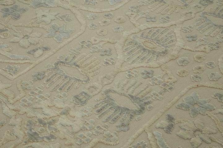 9x11 Hand-Knotted Wool Oushak Rug - 47840