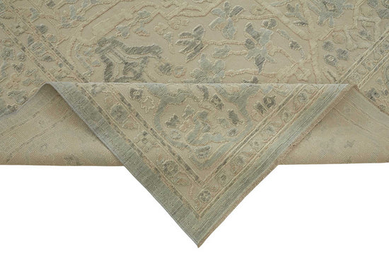 9x11 Hand-Knotted Wool Oushak Rug - 47840