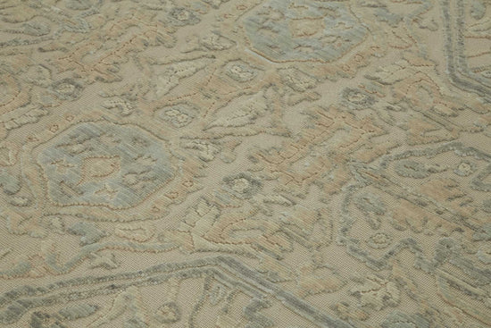 9x11 Hand-Knotted Wool Oushak Rug - 47841