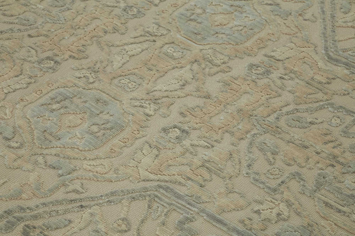 9x11 Hand-Knotted Wool Oushak Rug - 47841