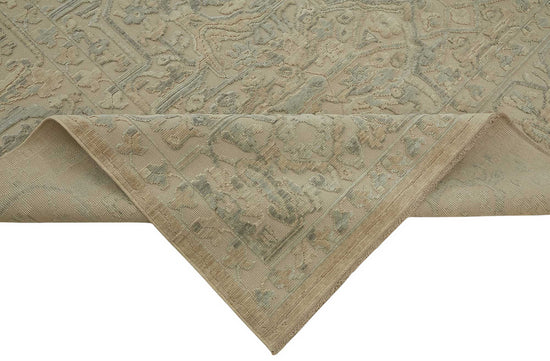 9x11 Hand-Knotted Wool Oushak Rug - 47841