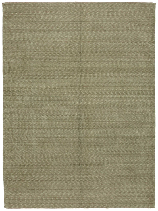 9x12 Hand-Knotted Wool Oushak Rug - 47843
