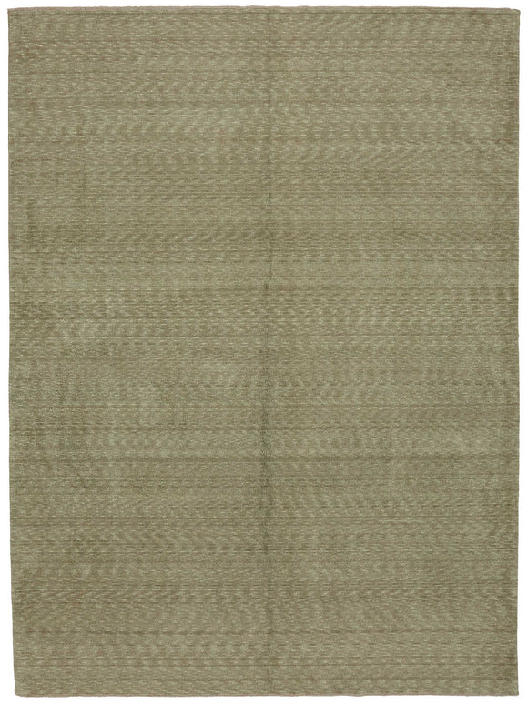 9x12 Hand-Knotted Wool Oushak Rug - 47843