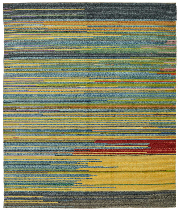 10x12 Hand-Knotted Wool Oushak Rug - 47846