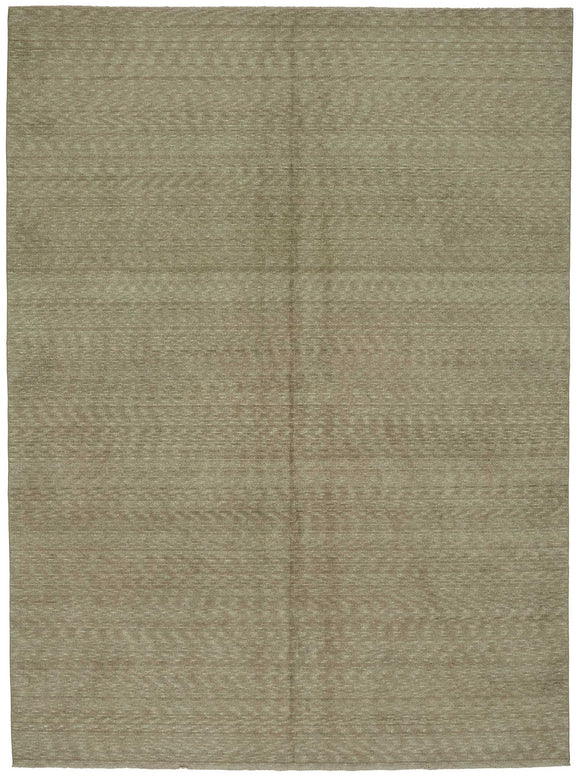 9x12 Hand-Knotted Wool Oushak Rug - 47847