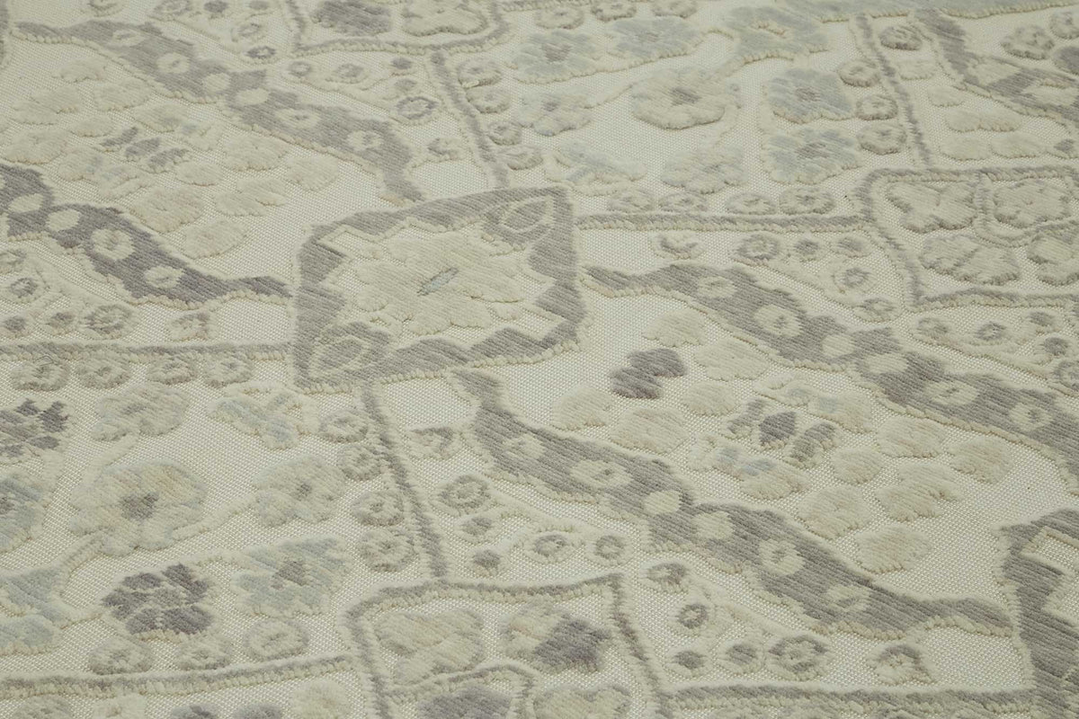 10x12 Hand-Knotted Wool Oushak Rug - 47849