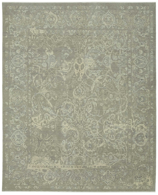 9x12 Hand-Knotted Wool Oushak Rug - 47850