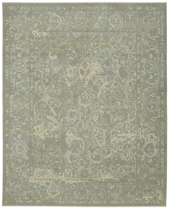9x12 Hand-Knotted Wool Oushak Rug - 47850