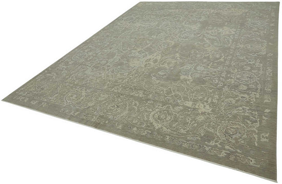 9x12 Hand-Knotted Wool Oushak Rug - 47850